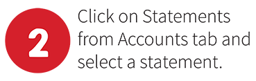 Upper Valley bank e-statement